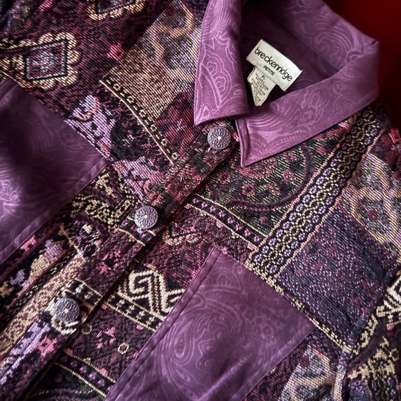 breckenridge Jackets & Blazers - Breckenridge Purple Patterned Jacket